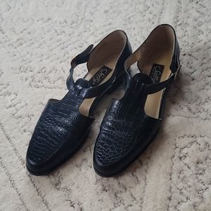 Alligator Mary Jane vintage 8.5 narrow